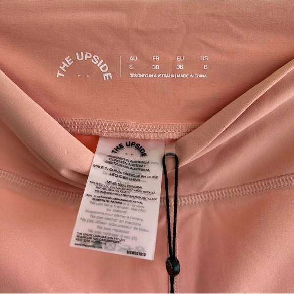 The Upside Peach Midi Leggings Rose Small NWT Yoga Classic Athletic Gym Workout - Picture 3 of 5